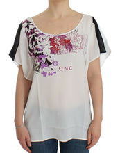 White motive print blouse Costume National