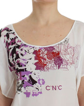 White motive print blouse Costume National