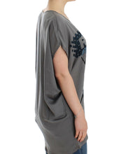 Gray V-neck long t-shirt Costume National