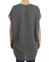 Gray V-neck long t-shirt Costume National
