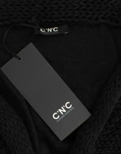 Black sleeveless knitted cardigan Costume National