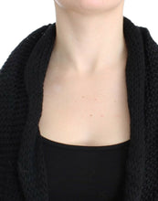 Black sleeveless knitted cardigan Costume National
