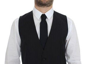 Gray Stretch Formal Dress Vest Gilet Dolce & Gabbana
