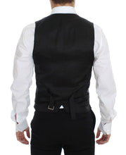 Blue Wool Formal Dress Vest Gilet Dolce & Gabbana