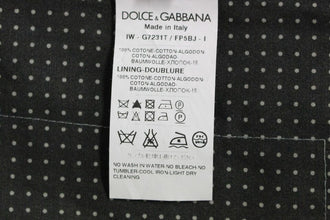 Gray Polka Dot Dress Vest Gilet Weste Dolce & Gabbana