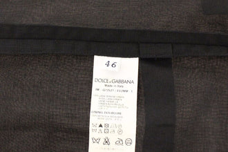Black Wool Formal Dress Vest Gilet Jacket Dolce & Gabbana