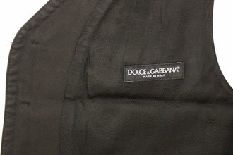 Black Cotton Blend Dress Vest Gilet Dolce & Gabbana