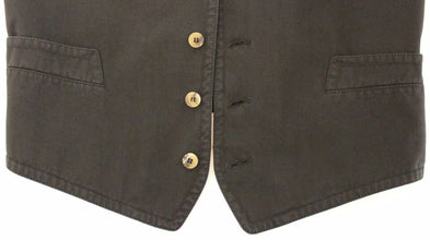 Black Cotton Blend Dress Vest Gilet Dolce & Gabbana