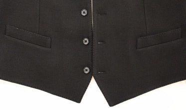 Black Cotton Dress Vest Blazer Jacket Dolce & Gabbana