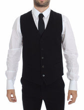 Black Cotton Dress Vest Blazer Jacket Dolce & Gabbana