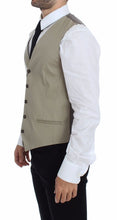 Beige Cotton Dress Vest Blazer Jacket Dolce & Gabbana