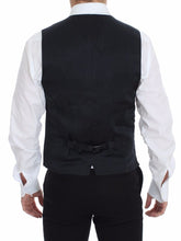 Blue Cotton Stretch Dress Vest Blazer Dolce & Gabbana