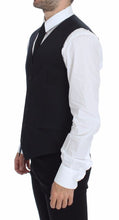 Blue Cotton Stretch Dress Vest Blazer Dolce & Gabbana