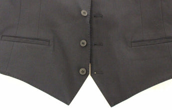 Blue Cotton Stretch Dress Vest Blazer Dolce & Gabbana