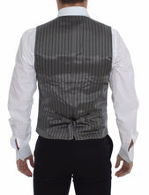 Gray Cotton Stretch Dress Vest Blazer Dolce & Gabbana