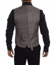 Beige Cotton Stretch Dress Vest Blazer Dolce & Gabbana