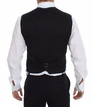 Black Cotton Viscose Dress Vest Blazer Dolce & Gabbana