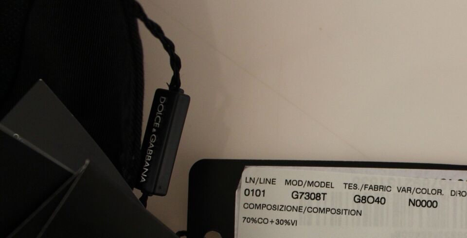 Black Cotton Viscose Dress Vest Blazer Dolce & Gabbana