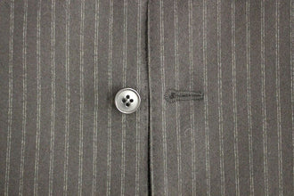 Black Striped Wool Single Breasted Vest Dolce & Gabbana
