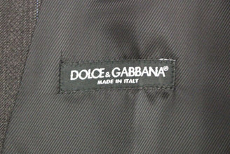 Gray Striped Wool Logo Vest Gilet Weste Dolce & Gabbana