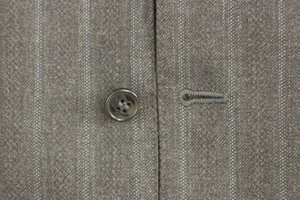Gray Striped Wool Logo Vest Gilet Weste Dolce & Gabbana