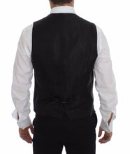 Black Striped Wool Logo Vest Gilet Weste Dolce & Gabbana
