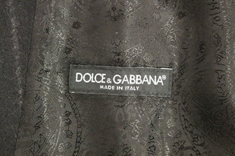 Black Striped Wool Logo Vest Gilet Weste Dolce & Gabbana