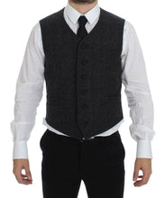 Gray Wool Blend Vest Gilet Weste Dolce & Gabbana