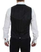 Black Wool Formal Dress Vest Gilet Weste Dolce & Gabbana