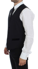 Black Wool Formal Dress Vest Gilet Weste Dolce & Gabbana