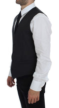Gray Wool Formal Dress Vest Gilet Weste Dolce & Gabbana