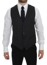 Gray Wool Formal Dress Vest Gilet Weste Dolce & Gabbana