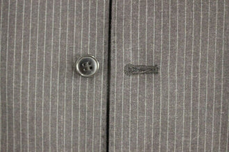Gray Striped Wool Single Breasted Vest Dolce & Gabbana