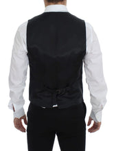 Black Striped Wool Single Breasted Vest Dolce & Gabbana