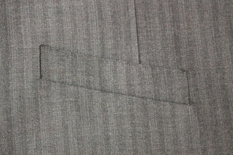 Gray Striped Wool Single Breasted Vest Dolce & Gabbana