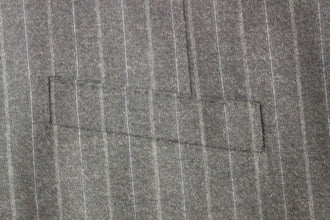 Gray Striped Wool Logo Vest Gilet Weste Dolce & Gabbana