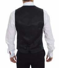 Gray Striped Wool Logo Vest Gilet Weste Dolce & Gabbana