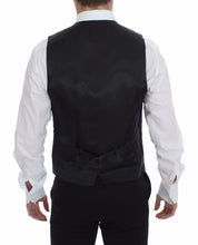Gray Striped Wool Logo Vest Gilet Vests Dolce & Gabbana