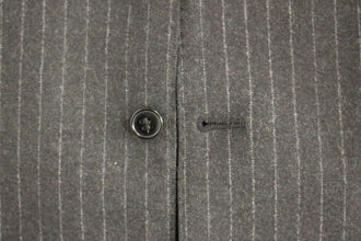 Gray Striped Wool Logo Vest Gilet Vests Dolce & Gabbana