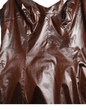 Dolce & Gabbana Brown Shiny Silk Sheath Sleeveless Bodycon Midi Dress