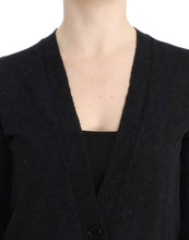 Gray wool alpaca cardigan Costume National