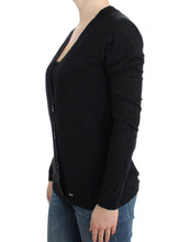 Gray wool alpaca cardigan Costume National