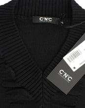 Black V-neck wool sweater Costume National