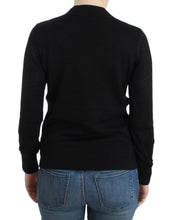 Black V-neck wool sweater Costume National