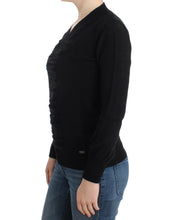 Black V-neck wool sweater Costume National