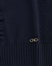 Dark blue V-neck wool sweater Costume National