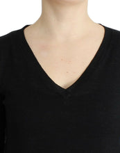 Black V-neck lightweight sweater Costume National