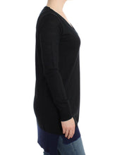 Black V-neck lightweight sweater Costume National