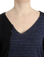Black striped V-neck sweater Costume National