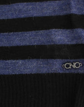 Black striped V-neck sweater Costume National